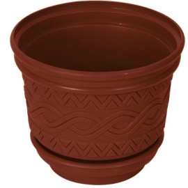 MACETA 107 2 EN 1 AZTECA CON PLATO 107C-CSR