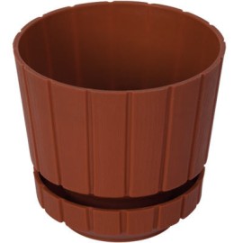 MACETA 505 MADERA CON PLATO 505C-CSR