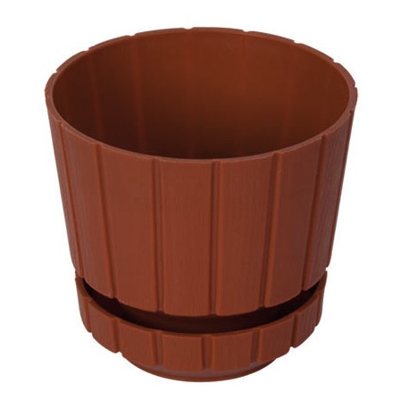 MACETA 505 MADERA CON PLATO 505C-CSR