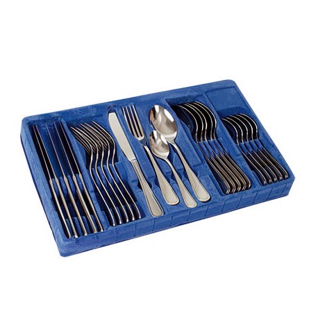 JGO. CUBIERTOS VILLA 24 PZAS. SILVER ACERO INOX.