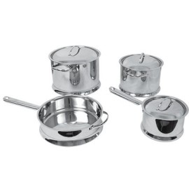 BATERIA INVERTIDA 7 PZAS. ACERO INOX.