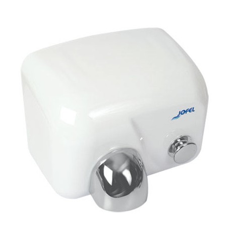 SECADOR DE MANOS PUSH IBERO PULSADOR VITRIFICADO BLANCO AA93126