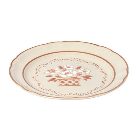(479-3161) PLATO PASTEL FLOR DE OTOÑO