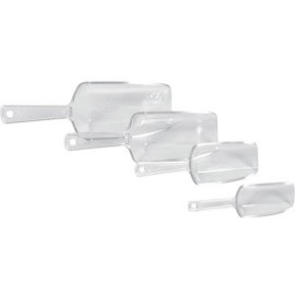 JGO. DE 4 CUCHARONES TIPO CRISTAL