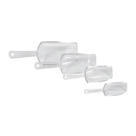 JGO. DE 4 CUCHARONES TIPO CRISTAL