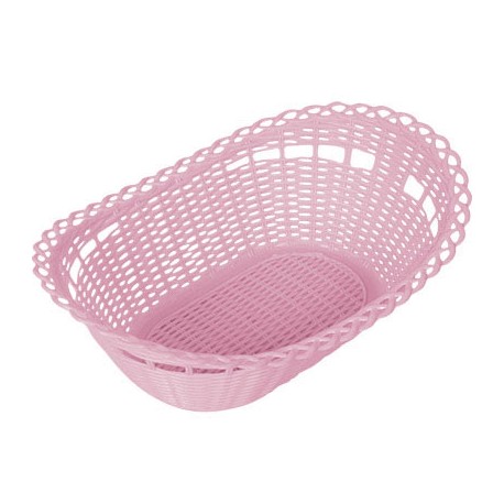CANASTA MIMBRE (ROSA)
