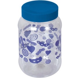 ENVASE TARRO PET DECORADO 500 ML. TAPA SPORT