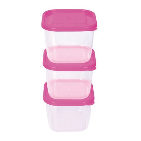 JGO. DE 3 HERMETICO REUSABLE 1 LT. CON TAPA