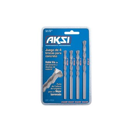 (100413) JGO. DE 4 BROCAS PARA CONCRETO *