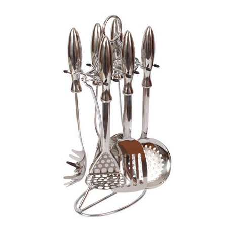 JGO. DE UTENCILIOS 7 PZAS. META ACERO INOX.