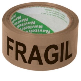 82754805062 CINTA IMPRESA FRAGIL 48 X 50 CANELA MOD. 275