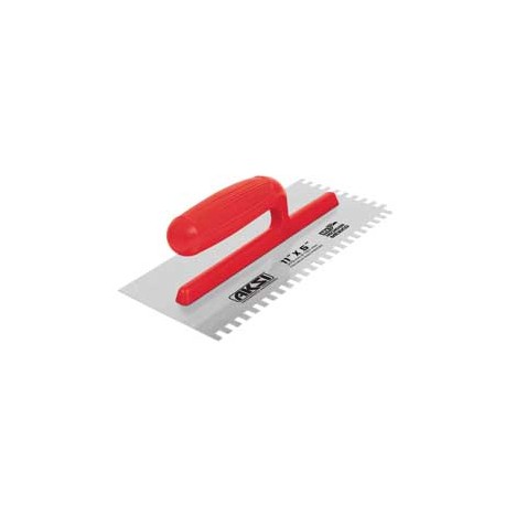 (101211) LLANA DENTADO CUADRADO DE 11" X 5" MANGO DE PLASTICO