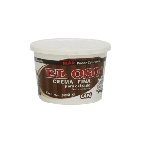 CREMA CAFE PARA CALZADO 500 GRS.