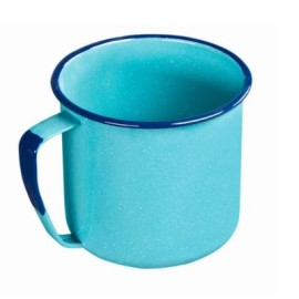 (AU-0119-16) POCILLO DE PELTRE AZUL 2000 ML.