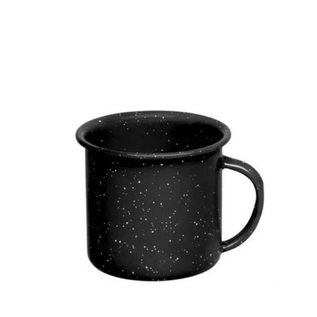 (AU-0121-10) POCILLO DE PELTRE NEGRO 650 ML.