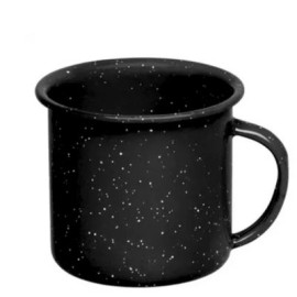 (AU-0121-14) POCILLO DE PELTRE NEGRO 1250 ML.