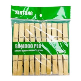 (M126-6A-1) PINZA DE MADERA PARA ROPA C/20 PZS.