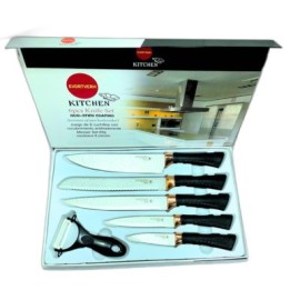 (C0118) SET DE CUCHILLOS CHEF 6 PZS.