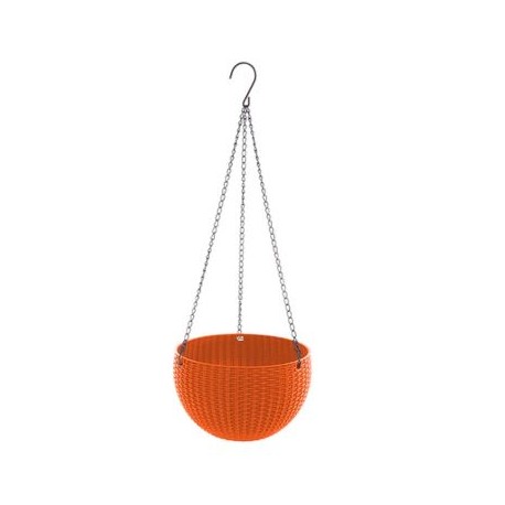 (AM-0481-1) MACETA DE PLASTICO PARA COLGAR RATAN CHICA